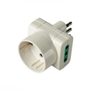 ELETTROCANALI ADATTATORE T.SCHUKO BIANCO