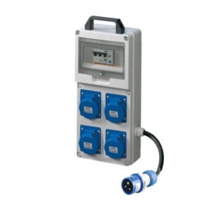 Conjunto de painel elétrico ASC com 4 tomadas